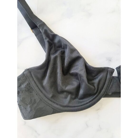 Soma Embraceable Signature Lace Unlined Perfect Coverage Underwire Black Bra 32C - Picture 4 of 10